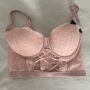 NWT ASOS New Look Pink Lace Bra/Bustier